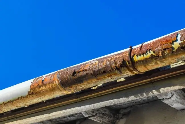 rusty gutters