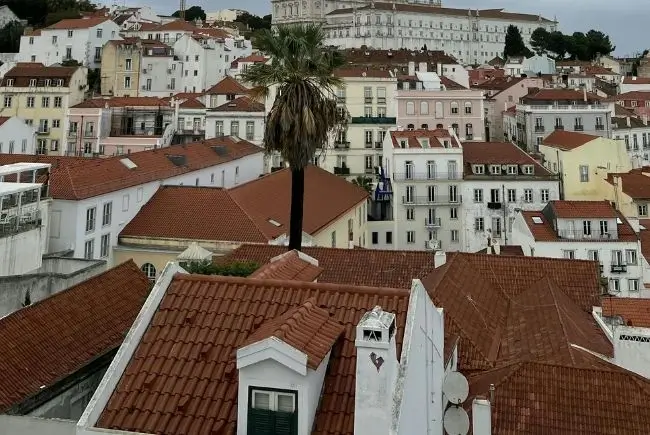 houses with clay tile roofing