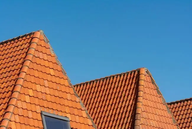 roofs with clay tiles