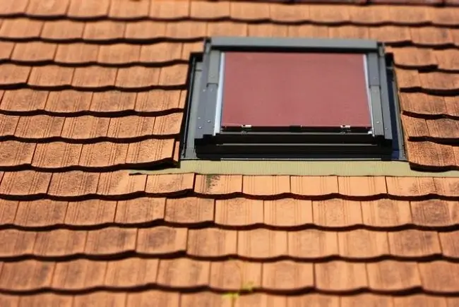 close up of skylight